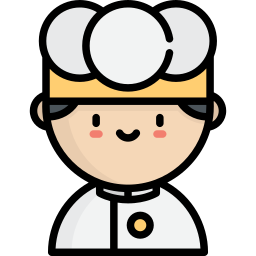 Premium Vector  Cute chef boy with equipment elements