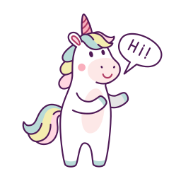 unicornio sticker