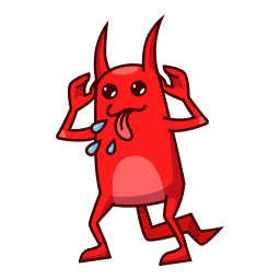 demonio sticker