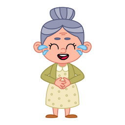 Old woman Stickers - Free smileys Stickers