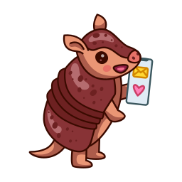 armadillo sticker