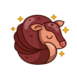 armadillo sticker