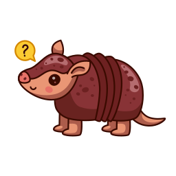 armadillo sticker