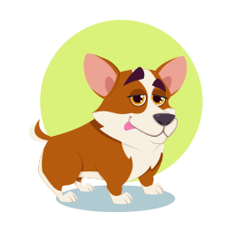 corgi sticker