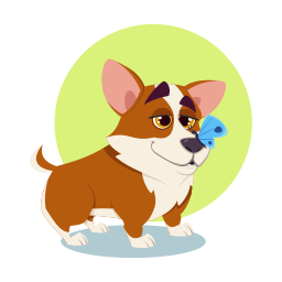 corgi sticker