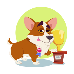 corgi sticker