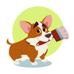 corgi sticker