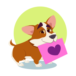 corgi sticker