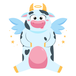 vaca sticker