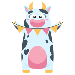 vaca sticker