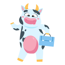 vaca sticker