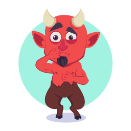 demonio sticker