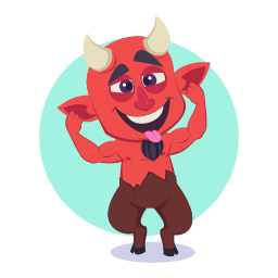 demonio sticker