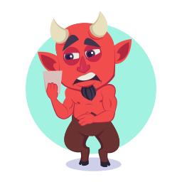 demonio sticker