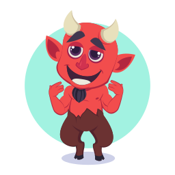 demonio sticker