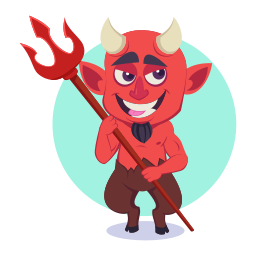 demonio sticker