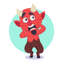 demonio sticker