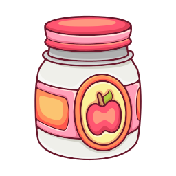 mermelada de manzana sticker