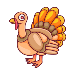 Thanksgiving Turkey Sticker - Thanksgiving Turkey Football - Discover &  Share GIFs