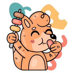 brocheta sticker