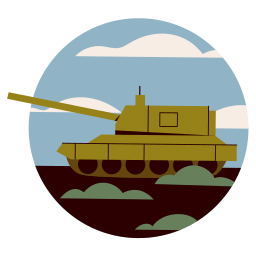 tanque de guerra sticker