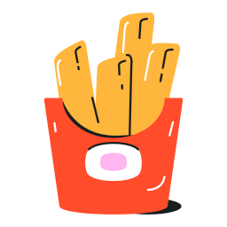 papas fritas sticker