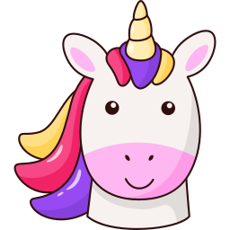 cola de unicornio sticker