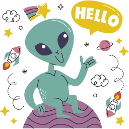 extraterrestre sticker