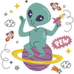 extraterrestre sticker