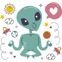 extraterrestre sticker