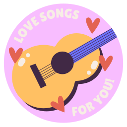 canciones de amor sticker