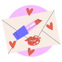 carta de amor sticker