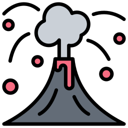 Volcano eruption - Free nature icons