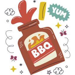 salsa bbq sticker