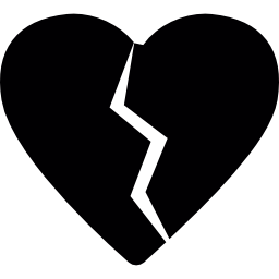 Broken heart - Free signs icons