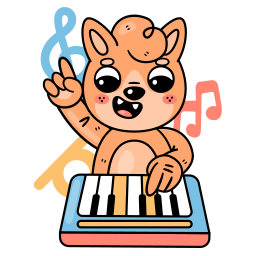 piano sticker