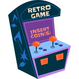 juego arcade sticker