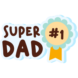 papá estupendo sticker