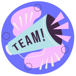 espíritu de equipo sticker