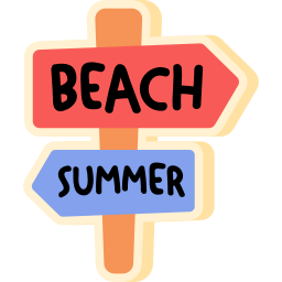 Beach Stickers - Free signaling Stickers
