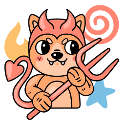 demonio sticker