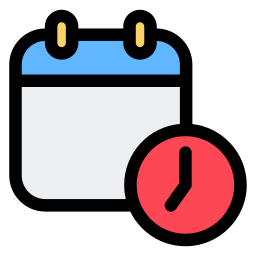 Shedule - Free time and date icons