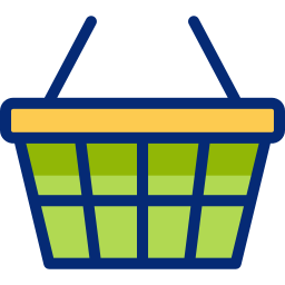 Shopping basket Animated Icon | Free commerce and shopping Animated Icon