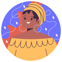 mujer de color sticker