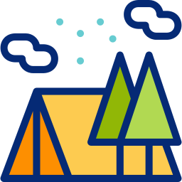 Camping Animated Icon | Free holidays Animated Icon