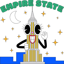 edificio empire state sticker