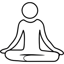 Meditation yoga posture - Free people icons