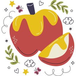 manzana caramelizada sticker