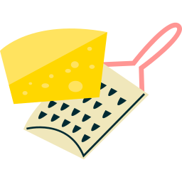 rallador de queso sticker