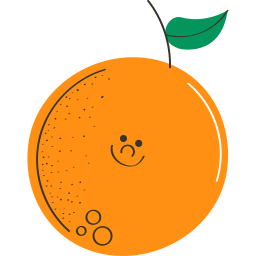 naranja sticker